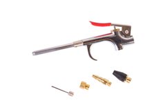 Пневмопістолет для продування MASTERTOOL з набором насадок 6 шт 10 бар 81-8745