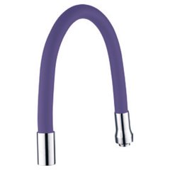 Излив (гусак) 3/4" для кухни силиконовий фиолетовый AQUATICA (XH-5243)